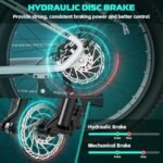 Vivi ACE01 Electric Bike for Adults, 26" x 4.0 Fat Tire Ebike, 1475W Peak Motor Torque Sensor Electric Mountain Bike, 25MPH Electric Bicycle with 48V 15AH Battery, 7 Speed, Hydraulic Brake, UL 2849 - Image 5