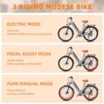 Adult Electric Bike, 26 Inch Step Through Ebike for Women Men, Peak 500W 1000W w/UL Certified Removable Battery, 7 Speed City Electric Cruiser Bikes, 22MPH 50Miles Commuter Electric Bicycle - Image 6