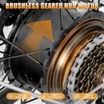 SENADA Electric Bike for Adults, LCD Display Electric Bicycle, 840Wh Mountain Ebike with USB Interface Removable Battery, 1000W Peak Motor, Max Speed 30MPH 65Miles, 26" x 4" Fat Tire & 7 Speed - Image 2