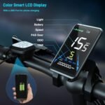 TESGO Electric Bike【1000W Motor & 70 Miles Range】【Hydraulic Brake】 Fat Tire Ebike with 48V 17.4AH Battery, 20''*4.0'' Folding Electric Bike for Adults, 32MPH Commuter E-Bike, Dual Suspension - Image 6