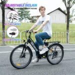 RCB Electric Bike, 500W Electric Bike for Adults, 26" Ebike Adult Electric Bicycles, 55Miles 20MPH Commuting Electric Mountain Bike, 36V 472Wh Battery, 7-Speed, 26" Tires and Front Fork Suspension - Image 7