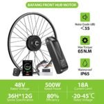 BAFANG 48V 500W Front Hub Motor : Electric Bike Conversion Kit with Battery (Optional) for 20 26 27.5 700C Inch Front Wheel eBike Drive System with LCD Display & PAS - Image 3