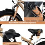 2000W Electric Bike with Two 20Ah Removable Battery26×4" Fat Tire Ebike for Adults 35MPH80-120Miles Electric Bicycles with Sha-Ma-no21Speed Lockable Front Sespension Hydraulic Disc Brake - Image 5