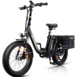 CycFree Electric Bike for Adults,1000W Peak Motor Ebike with 48V 15.6Ah Removable Battery up to 75+Miles & 20MPH Commuter Electric Bicycle, 20" Fat Tire All-Terrain Step-Thru 7-Speed E Bike