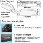 Ebike Battery 48V 52V 20AH 24AH Long Range Downtube Electric Bike Replacement Battery for 1500w 1000w 750w 500w Motor - Image 2