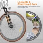 Adult Electric Bike, 26 Inch Step Through Ebike for Women Men, Peak 500W 1000W w/UL Certified Removable Battery, 7 Speed City Electric Cruiser Bikes, 22MPH 50Miles Commuter Electric Bicycle - Image 4