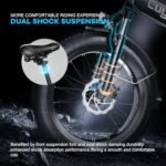 Electric Bike for Adults,with Peak 1000W Motor,Detachable Lithium Battery 48V20AH,Up to 30MPH,Endurance 80Mile,20"x3.0 Fat Tire Commute Mountain Beach Snow Bicycles,Electric eBike with 7-Speed - Image 5