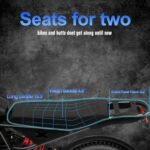 1500W Ebike 48v 20ah with Removable Battery 75Miles 32Mph Fast Electric Bike 20 Inch Fat Tire Electric Bike for Adults 2 Person Saddle Retro Motorcycle Design Bike Electric (Black) - Image 5