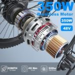 ANCHEER Electric Bike for Adults, 26" City Commuter Bike with 48V/10.4AH Battery, Up to 60 Miles, 3.5H Fast Charge, 7-Speed, 500W Peak Motor Step-Thru Cruiser Bike for Women Men, UL 2849 Certified - Image 4