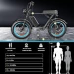 Electric Bike for Adults, 1000W Electric Bicycles, 48V/20Ah Removable Battery Electric Mountain Bike, UP to 31 MPH 70KM Long Range, 7 Speeds, 20"*4.0 Fat Tire Ebike - Image 6