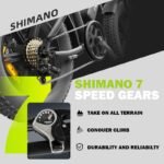 Electric Bike for Adults, 1000W (Peak 1500W) Brushless Motor 48V 15Ah 28MPH / 68 Miles, 20" Fat Tire Ebike with 7 Speed Dual Suspension for Mountains, Gravel, Snow, Sand, Road - Image 5