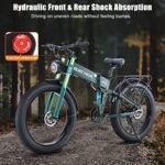 Electric Bike for Adults,1000W Ebike 48V 20Ah Removable Battery,up to 75 Miles,30MPH,26"X4"All terrain Fat Tire Road Beach Mountain Electric Bicycle with Hydraulic Disc Brakes,Adjustable Stem - Image 4