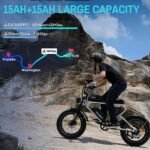 Ebikes for Adults Fat Tire Ebike 2400w/1200w Dual Motor/Single Motor Equipped with 48v/40ah Or 48v/30ah Dual Lithium Battery Electric Bike - Image 6