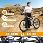 Folding Electric Bike for Adults, 20MPH Foldable Ebike, 26" Tires Electric Mountain Bike with 500W Motor, Fast Electric Bicycle for Men and Women, E Bike for Commuting Riding - Image 5