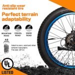 ECOTRIC 26” Fat Tire Electric Bike Powerful Adults Mountain Bicycle 500W Motor 36V/12.5AH Removable Lithium Battery Beach Snow Ebike Shock Absorption - 90% Pre Assembled - Image 4