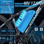 PHILODO Ebike Removable Battery, 48V 17.5Ah Bike Battery for H7 & P7 - Image 5