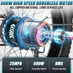 Vivi Electric Bike 26" x 4.0 Fat Tire Electric Bicycle, 1000W Motor Peak Electric Mountain Bike, 25MPH Ebikes for Adults with 48V 13AH Removable Lithium-Ion Battery, Up to 60 Miles,UL 2849 Certified - Image 4