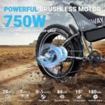 Himiway C3/C5 Electric Bike 80 Miles Dual 48V 20Ah Battrey 750W Motor 20" x 4" Fat Tire Electric Bike, 20MPH, 440LBS Payload, 7 Speed - Image 2