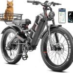 Romeo Pro (2024 Upgraded) Peak 1600W Electirc Bike for Adults 60Ah 100-200 Miles Long Range Electric Bike, 26"*4.0 Fat Tire Ebike Full Suspension Electric Bicycle with Dual Hydraulic Brakes
